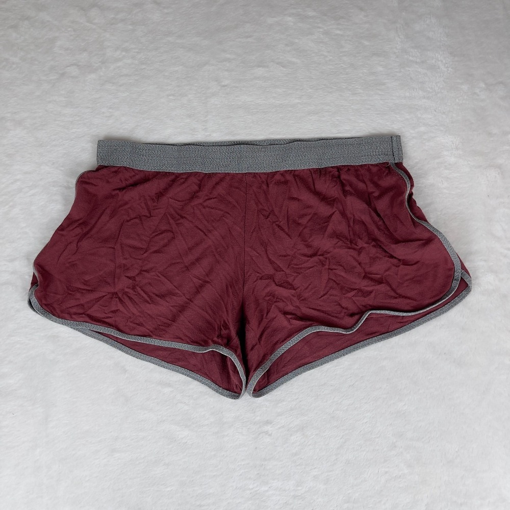 GapBody Running‎ Shorts Womens Small Burgundy Workout Gym Training Athletic Fit